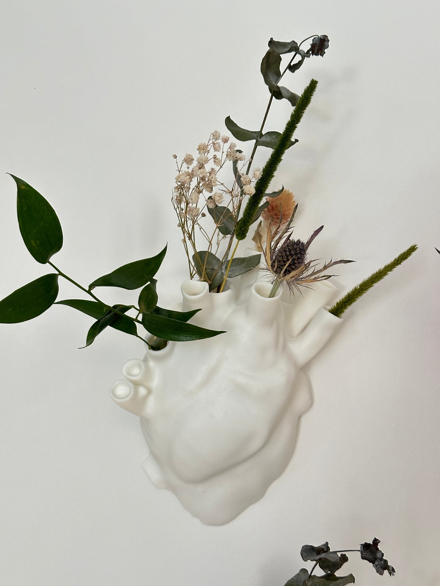 Vaso da Parete a Forma di Cuore Anatomico