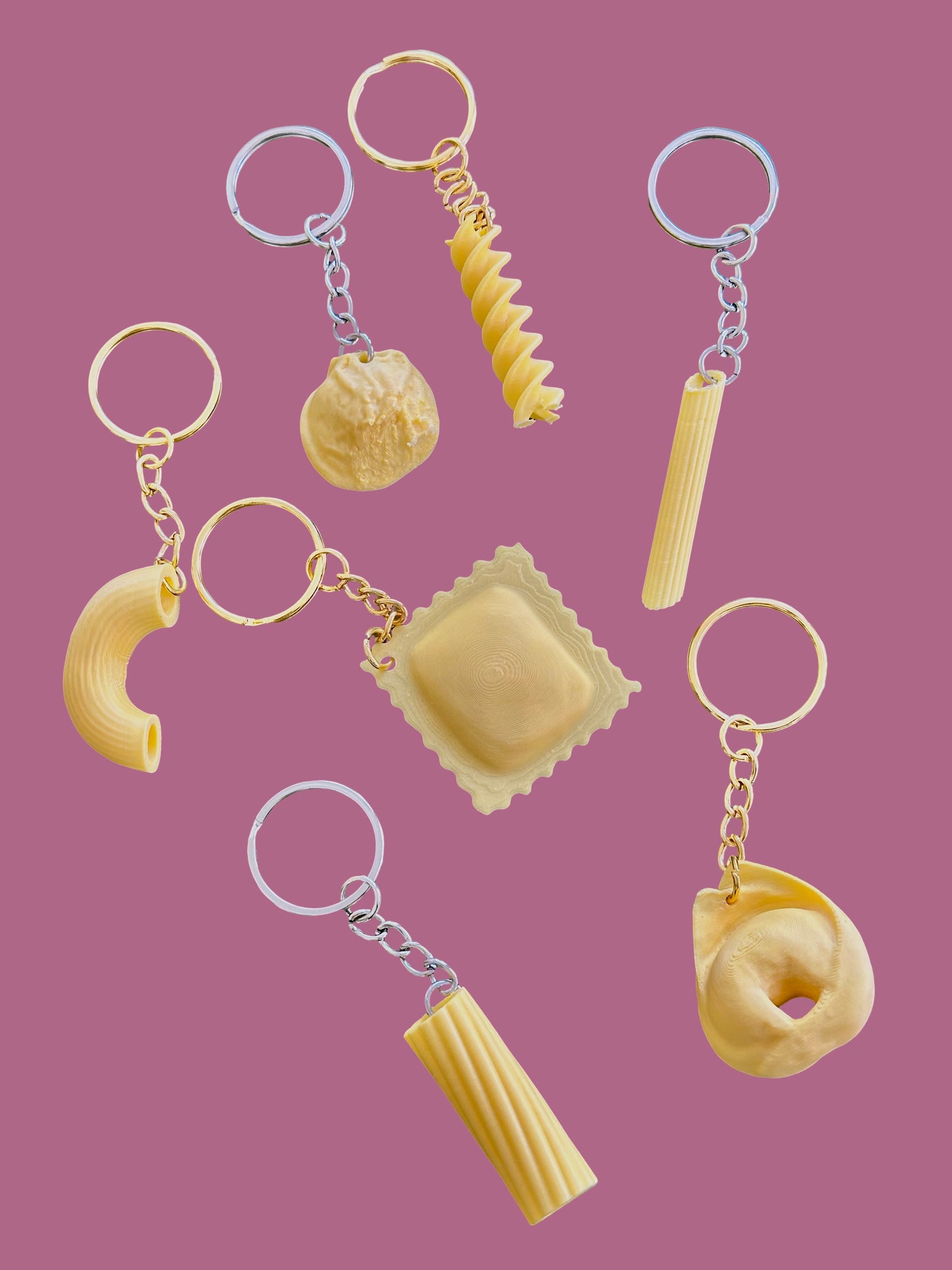 Portachiavi Pasta 3D